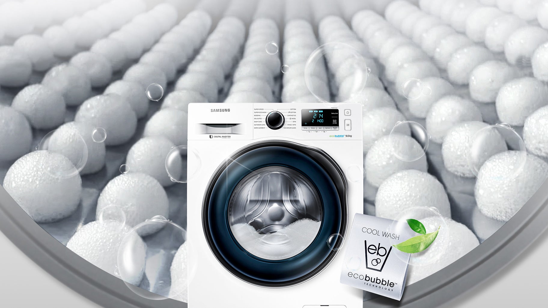У чому переваги пральних машин Samsung Eco Bubble